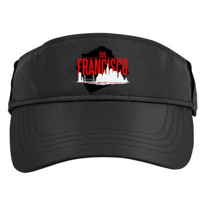 San Francisco Skyline Adult Drive Performance Visor