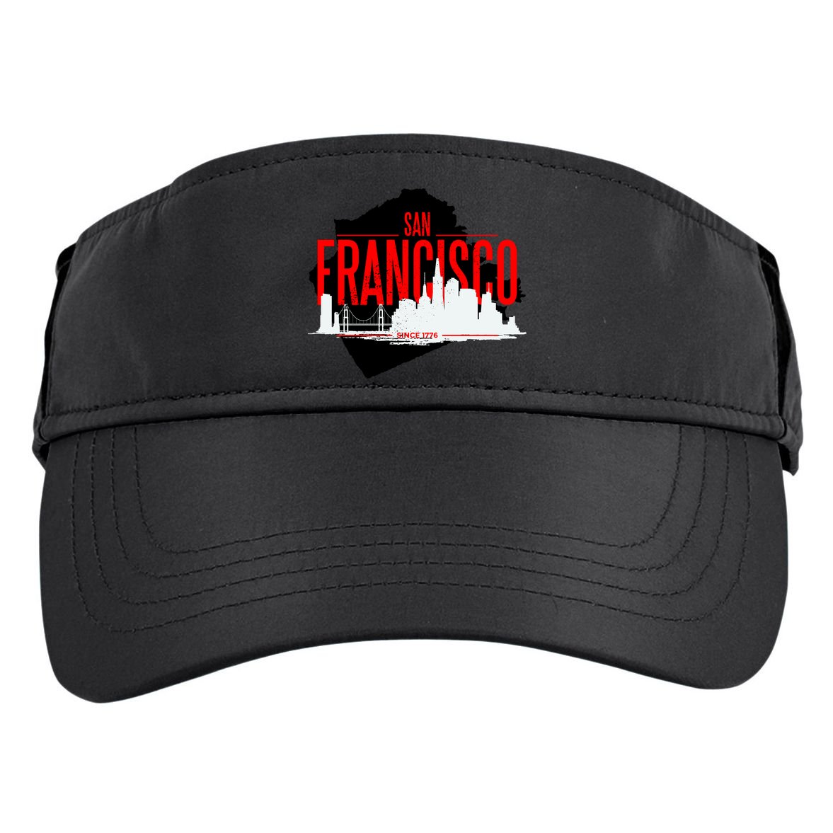 San Francisco Skyline Adult Drive Performance Visor