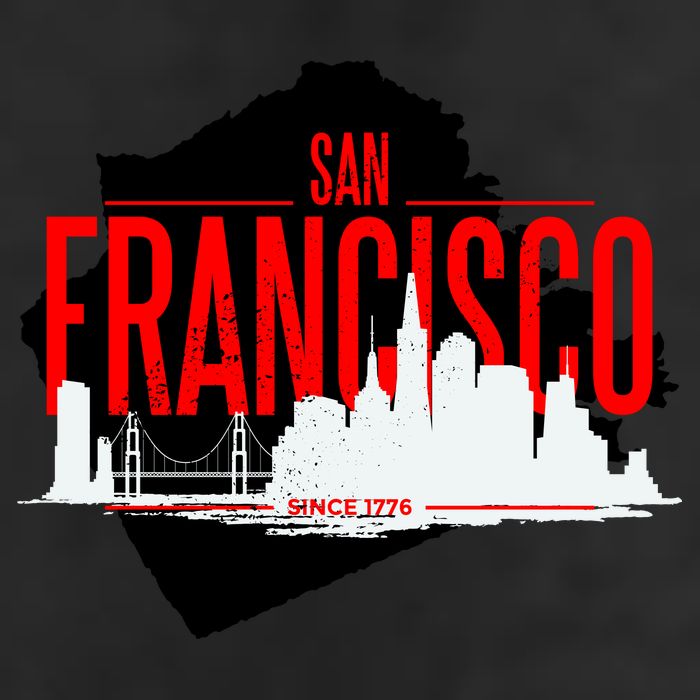 San Francisco Skyline Adult Drive Performance Visor