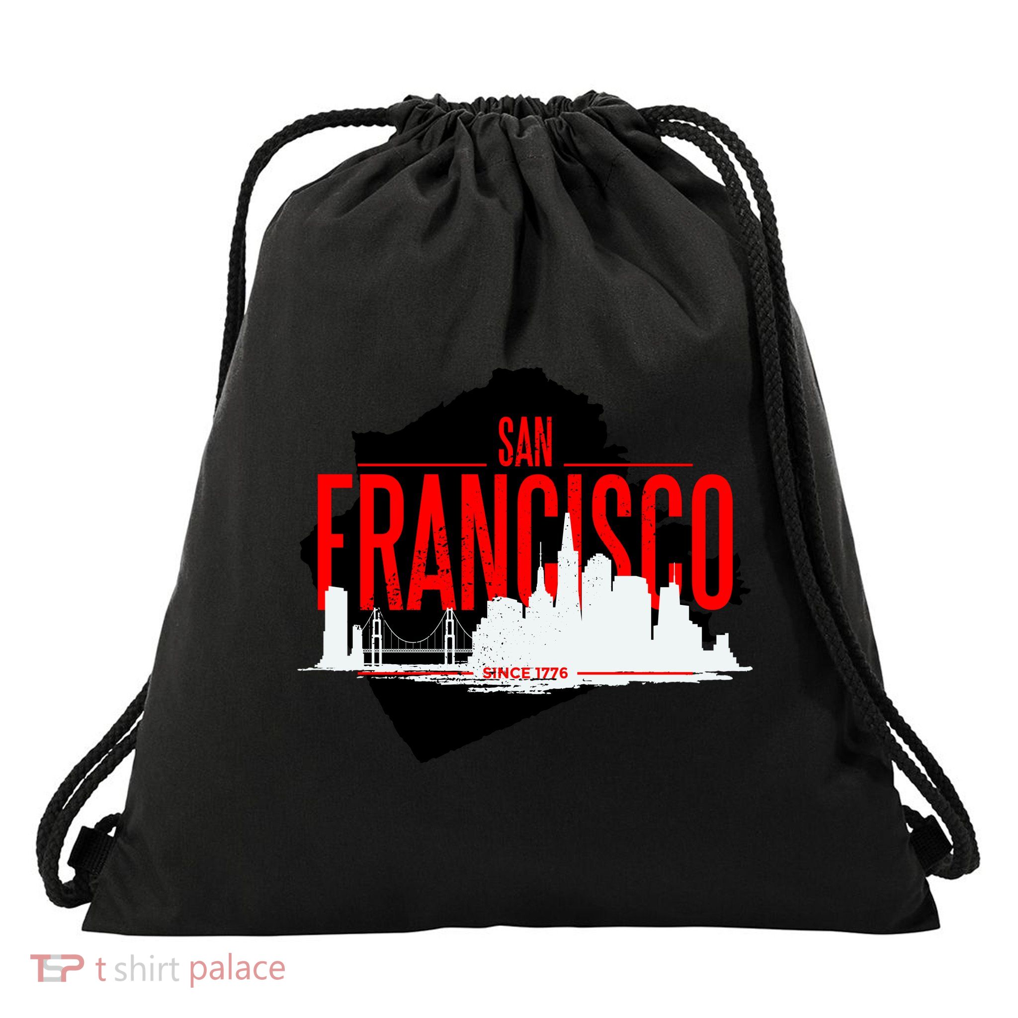 San Francisco Skyline Drawstring Bag