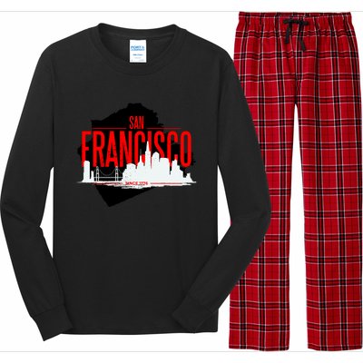 San Francisco Skyline Long Sleeve Pajama Set