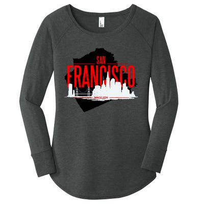 San Francisco Skyline Women's Perfect Tri Tunic Long Sleeve Shirt