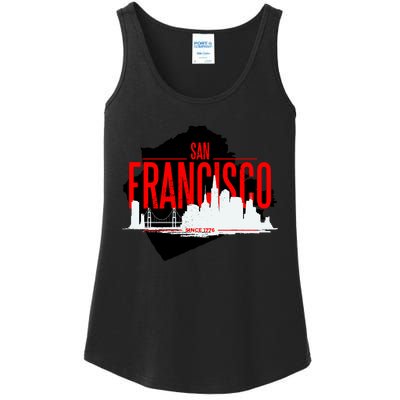 San Francisco Skyline Ladies Essential Tank