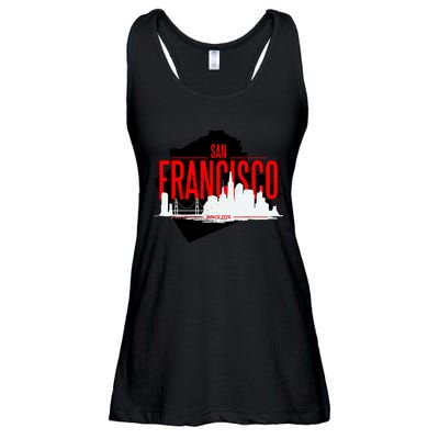 San Francisco Skyline Ladies Essential Flowy Tank