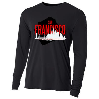 San Francisco Skyline Cooling Performance Long Sleeve Crew