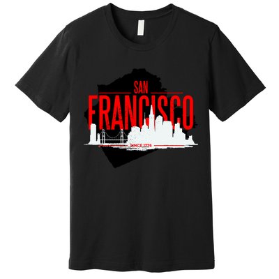 San Francisco Skyline Premium T-Shirt