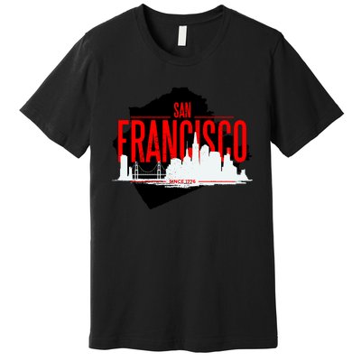 San Francisco Skyline Premium T-Shirt