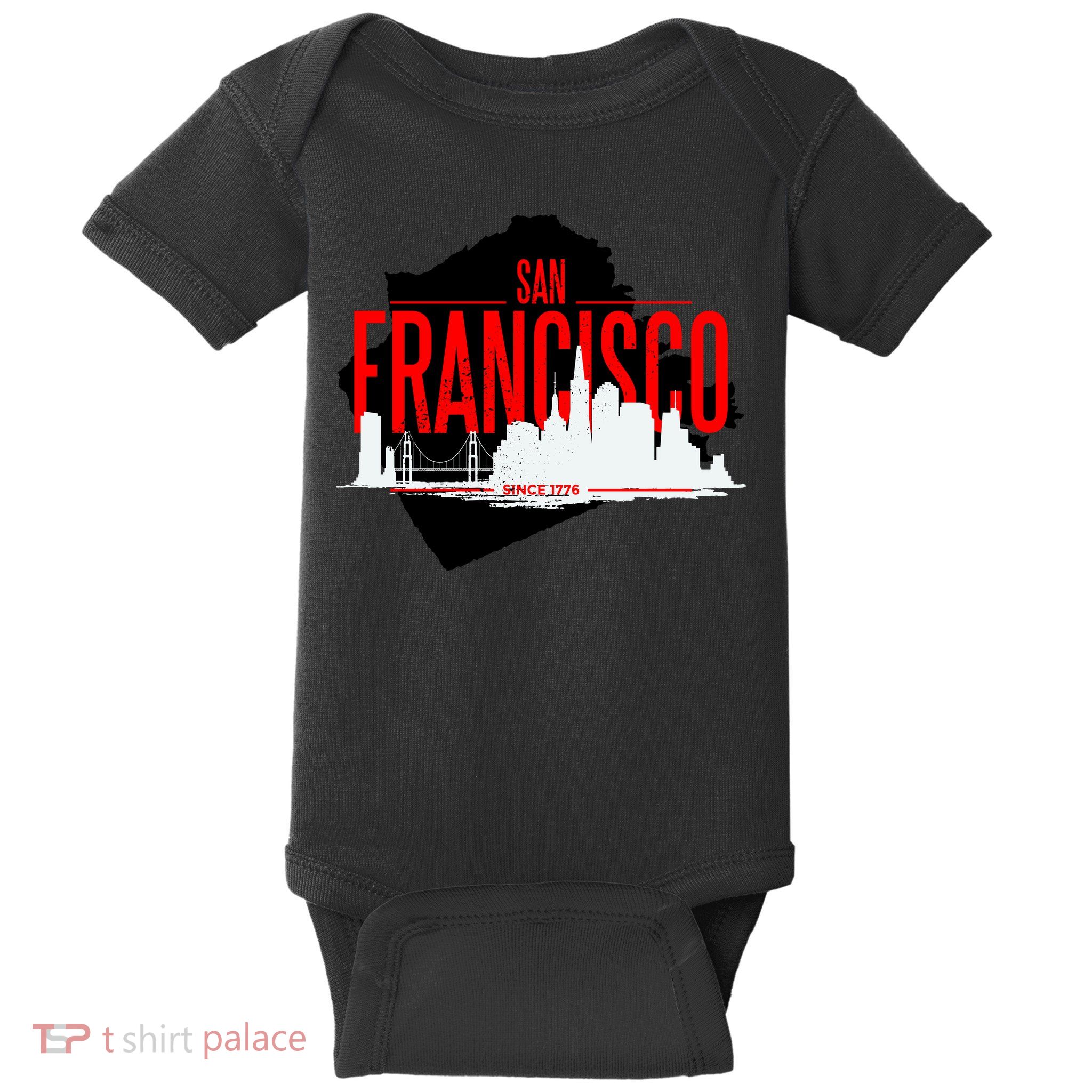 San Francisco Skyline Baby Bodysuit