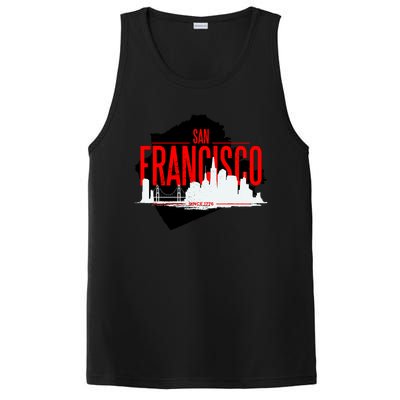 San Francisco Skyline PosiCharge Competitor Tank