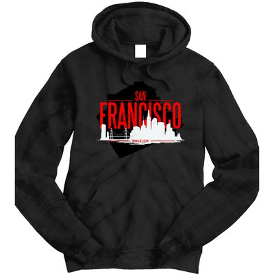 San Francisco Skyline Tie Dye Hoodie