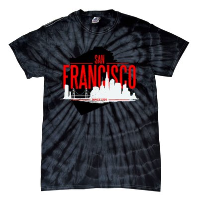 San Francisco Skyline Tie-Dye T-Shirt