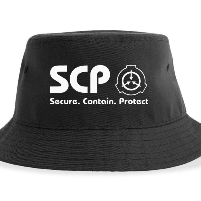 Scp Foundation Scp Secure Contain Protect Sustainable Bucket Hat