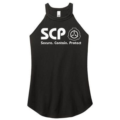 Scp Foundation Scp Secure Contain Protect Women’s Perfect Tri Rocker Tank