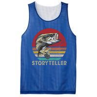 Storyteller Fish Story Telling Funny Gift For Fishing Dad Gift Mesh Reversible Basketball Jersey Tank