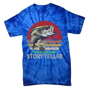 Storyteller Fish Story Telling Funny Gift For Fishing Dad Gift Tie-Dye T-Shirt