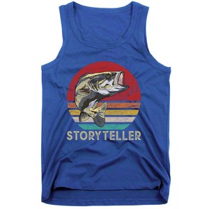 Storyteller Fish Story Telling Funny Gift For Fishing Dad Gift Tank Top