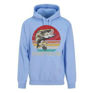 Storyteller Fish Story Telling Funny Gift For Fishing Dad Gift Unisex Surf Hoodie