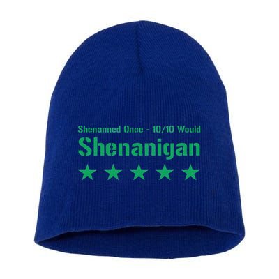 Shenanigan Five Star Review St PatrickS Day Green Short Acrylic Beanie