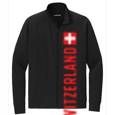 Swiss Flag Switzerland Souvenir Schweiz Gift Suisse Svizzera Stretch Full-Zip Cadet Jacket