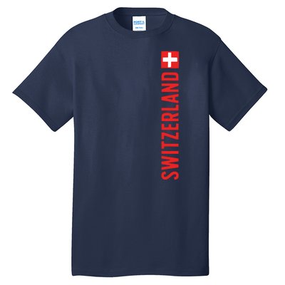 Swiss Flag Switzerland Souvenir Schweiz Gift Suisse Svizzera Tall T-Shirt