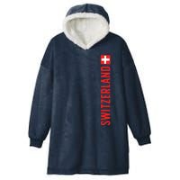 Swiss Flag Switzerland Souvenir Schweiz Gift Suisse Svizzera Hooded Wearable Blanket