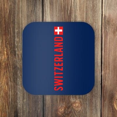 Swiss Flag Switzerland Souvenir Schweiz Gift Suisse Svizzera Coaster