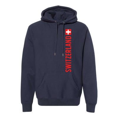 Swiss Flag Switzerland Souvenir Schweiz Gift Suisse Svizzera Premium Hoodie