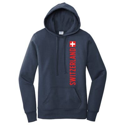 Swiss Flag Switzerland Souvenir Schweiz Gift Suisse Svizzera Women's Pullover Hoodie