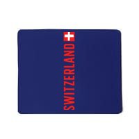 Swiss Flag Switzerland Souvenir Schweiz Gift Suisse Svizzera Mousepad