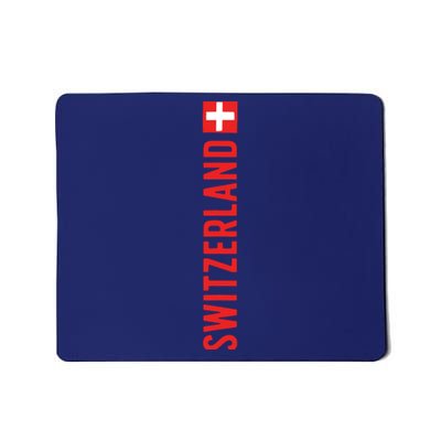 Swiss Flag Switzerland Souvenir Schweiz Gift Suisse Svizzera Mousepad