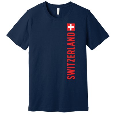 Swiss Flag Switzerland Souvenir Schweiz Gift Suisse Svizzera Premium T-Shirt