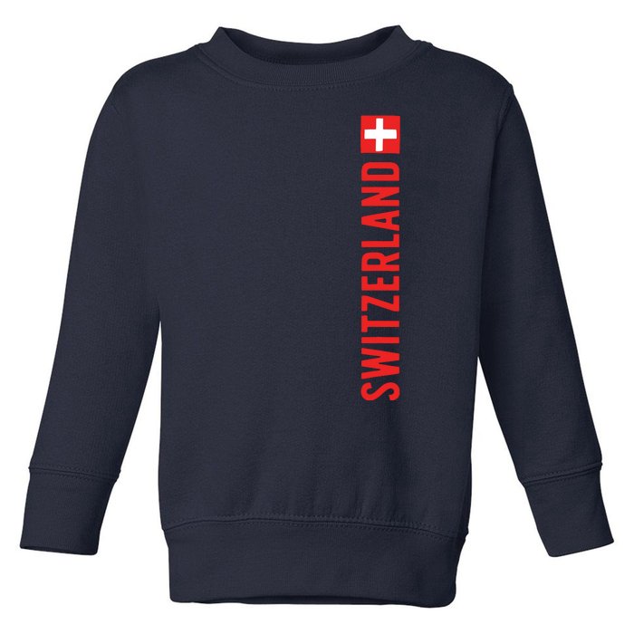 Swiss Flag Switzerland Souvenir Schweiz Gift Suisse Svizzera Toddler Sweatshirt