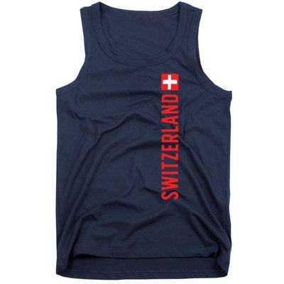 Swiss Flag Switzerland Souvenir Schweiz Gift Suisse Svizzera Tank Top