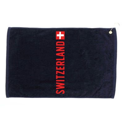 Swiss Flag Switzerland Souvenir Schweiz Gift Suisse Svizzera Grommeted Golf Towel