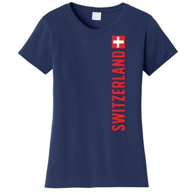 Swiss Flag Switzerland Souvenir Schweiz Gift Suisse Svizzera Women's T-Shirt