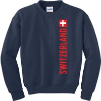 Swiss Flag Switzerland Souvenir Schweiz Gift Suisse Svizzera Kids Sweatshirt