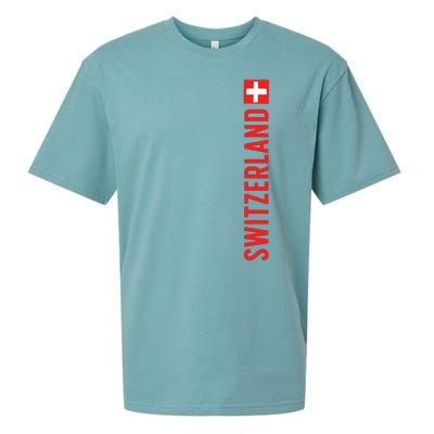 Swiss Flag Switzerland Souvenir Schweiz Gift Suisse Svizzera Sueded Cloud Jersey T-Shirt