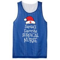 Santas Favorite Surgical Nurse Christmas Funny Gift Mesh Reversible Basketball Jersey Tank