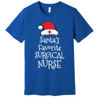 Santas Favorite Surgical Nurse Christmas Funny Gift Premium T-Shirt