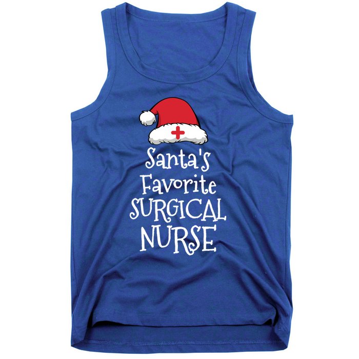 Santas Favorite Surgical Nurse Christmas Funny Gift Tank Top