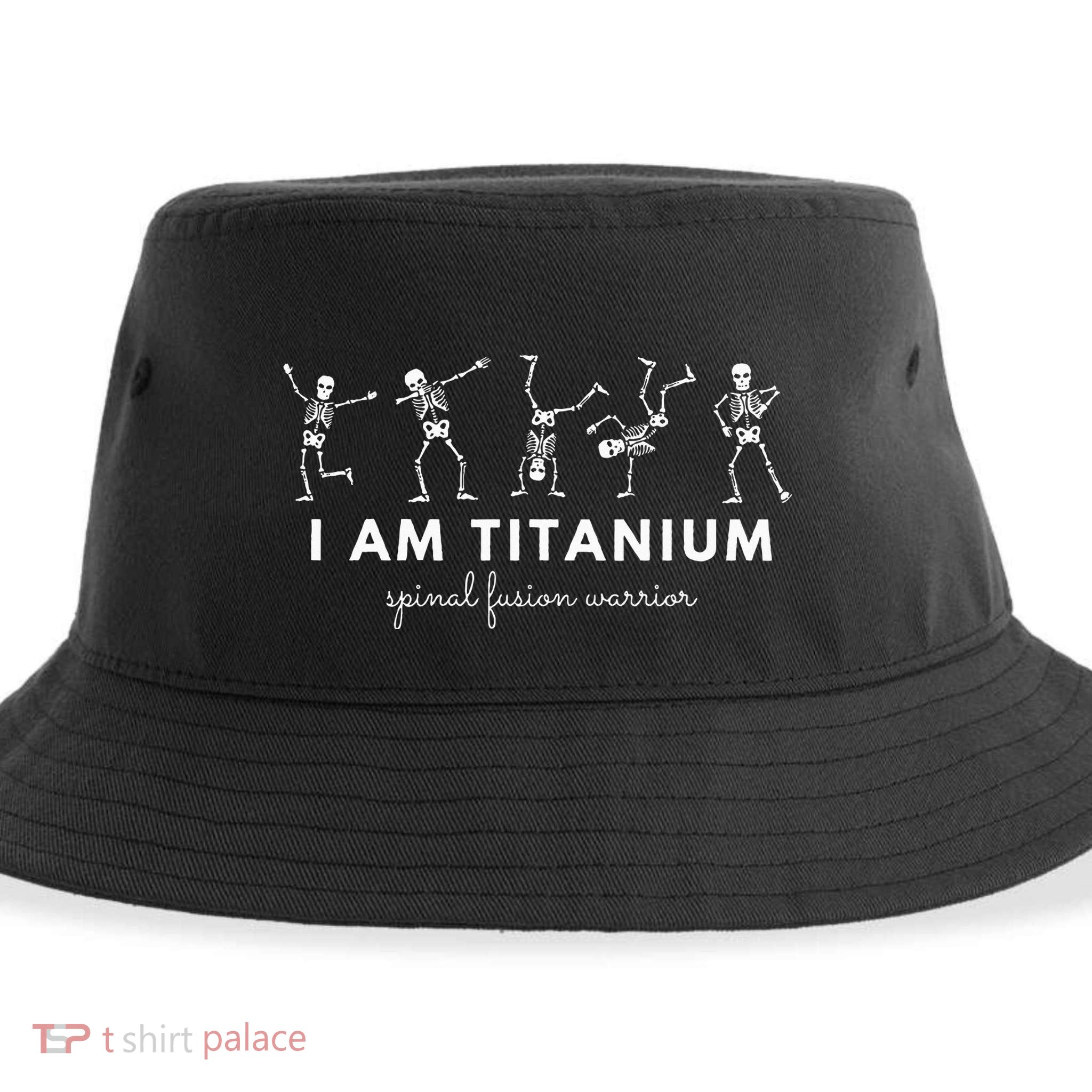 Spinal Fusion Spine Surgery Back Lumbar Recovery Survivor Sustainable Bucket Hat