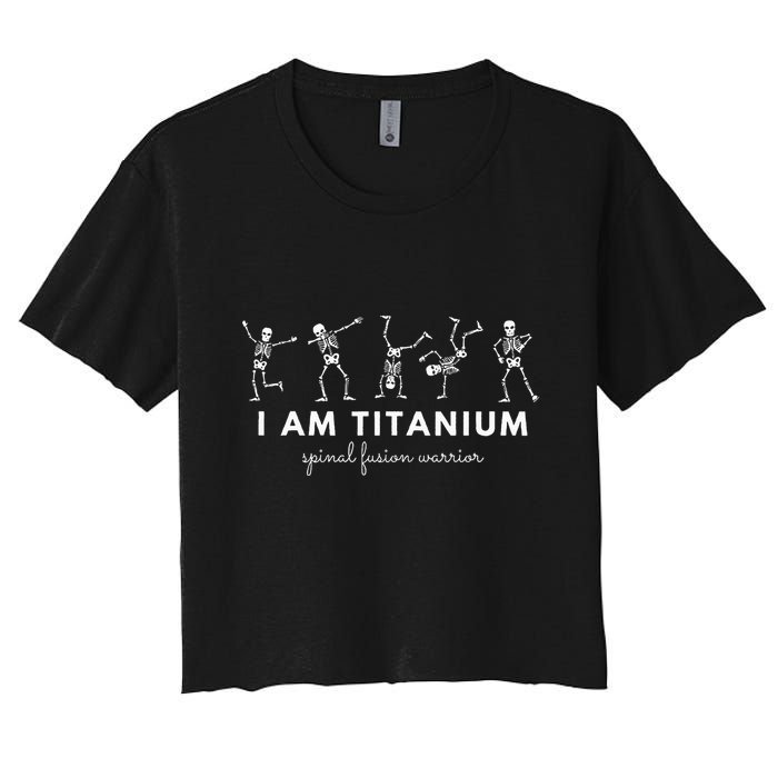 Spinal Fusion Spine Surgery Back Lumbar Recovery Survivor Crop Top