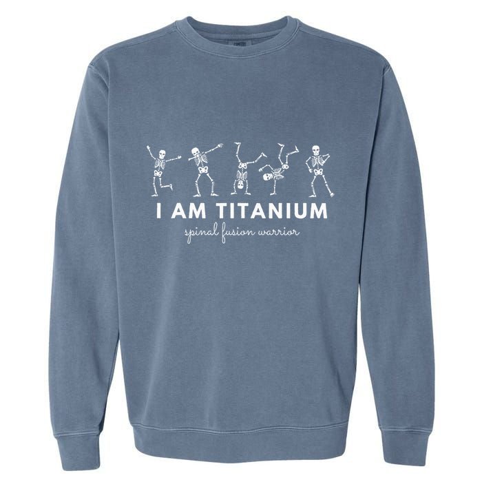 Spinal Fusion Spine Surgery Back Lumbar Recovery Survivor Garment-Dyed Sweatshirt