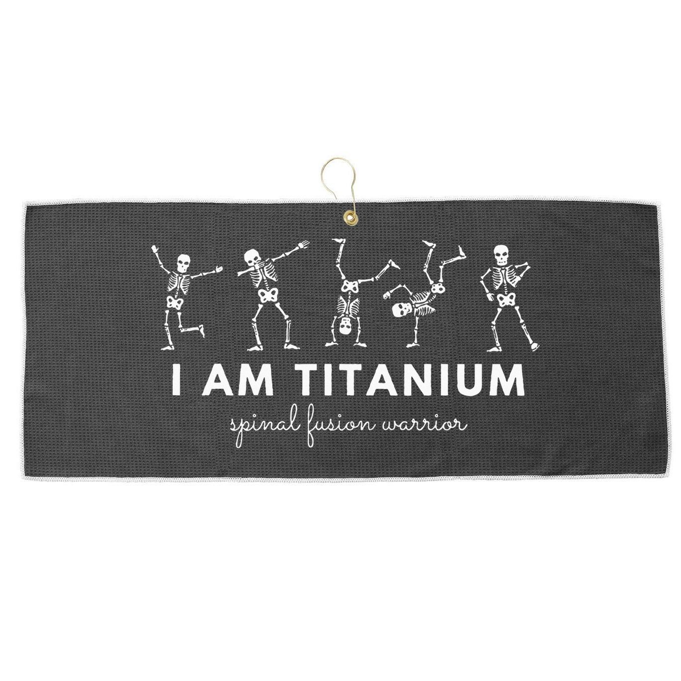 Spinal Fusion Spine Surgery Back Lumbar Recovery Survivor Large Microfiber Waffle Golf Towel
