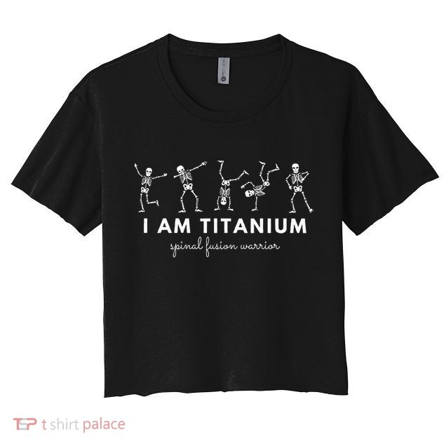 Spinal Fusion Spine Surgery Back Lumbar Recovery Survivor Crop Top