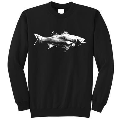 Striper Fishing Striped Bass Lucky Fishing Sweatshirt
