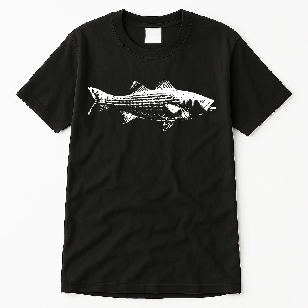 Striper Fishing Striped Bass Lucky Fishing Tall T-Shirt