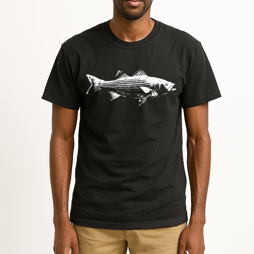 Striper Fishing Striped Bass Lucky Fishing Tall T-Shirt