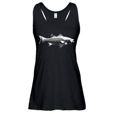 Striper Fishing Striped Bass Lucky Fishing Ladies Essential Flowy Tank
