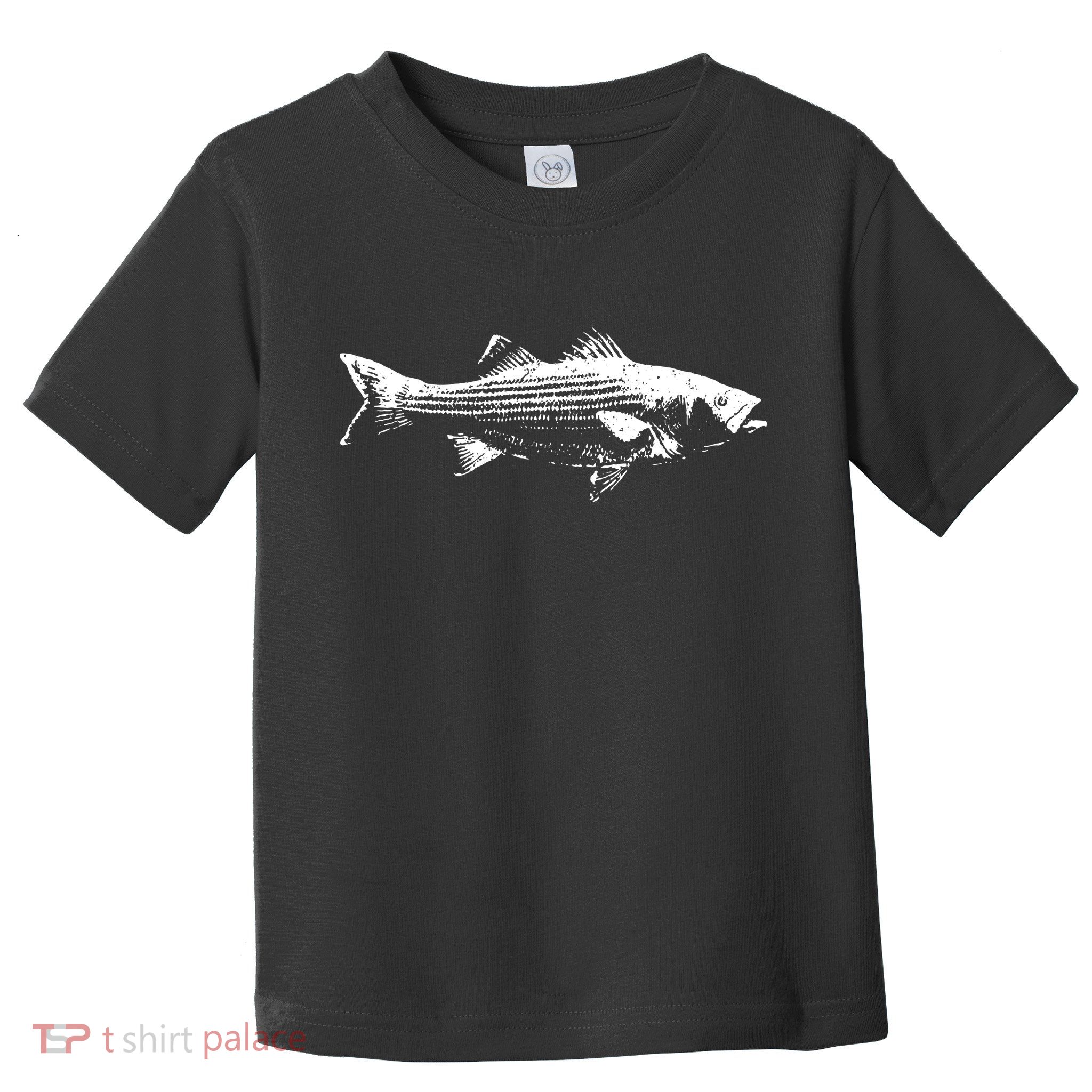 Striper Fishing Striped Bass Lucky Fishing Toddler T-Shirt